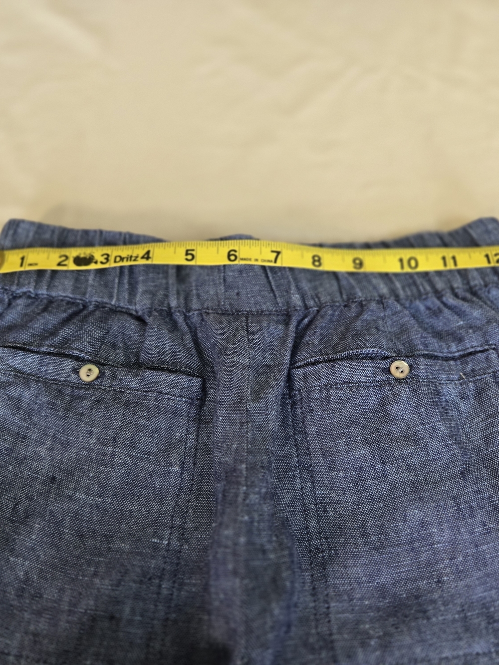 pure jill Blue Ankle-Length Cropped Pants - Picture 8 of 9